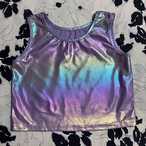 Iridescent Purple Tank Top, Girls Size 7